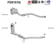 FD5151Q ORION AS - Filtr DPF VOLKSWAGEN CADDY 2.0TDI diesel