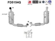 FD5154Q ORION AS - Filtr DPF FORD FIESTA 1.4TD TDCi diesel 