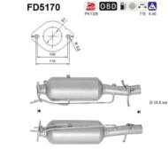 FD5170 ORION AS - Filtr DPF FORD TRANSIT 2.2TD TDCI RWD diesel