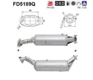 FD5189Q ORION AS - Filtr DPF SUZUKI GRAND VITARA 1.9TD DDIS diesel