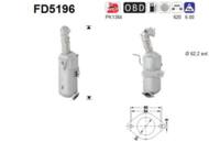 FD5196 ORION AS - Filtr DPF OPEL ASTRA 1.3TD CDTi 16V diesel