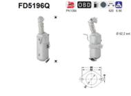 FD5196Q ORION AS - Filtr DPF OPEL ASTRA 1.3TD CDTi 16V diesel