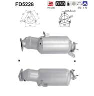FD5228 ORION AS - Filtr DPF AUDI A6 2.0TDi 16V diesel 