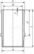 021WN0800 MAHLE - TULEJA CYLINDRA RENAULT 