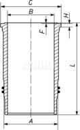 037WN5201 MAHLE - TULEJA CYLINDRA VOLVO 