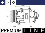 ACP1331000P MAHLE - KOMPRESOR KLIMATYZACJI BEHR PREMIUM LINE