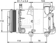 ACP866000P MAHLE - KOMPRESOR KLIMATYZACJI BEHR PREMIUM LINE