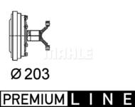 CFC102000P MAHLE - SPRZEGLO WISKOTYCZNE BEHR PREMIUM LINE 