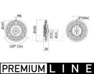 CFC264000P MAHLE - SPRZEGLO WISKOTYCZNE BEHR PREMIUM LINE 