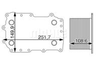 CLC207000P MAHLE - CHLODNICA OLEJU BEHR PREMIUM LINE 