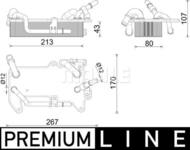 CLC284000P MAHLE - CHLODNICA OLEJU BEHR PREMIUM LINE 