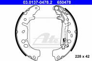 03.0137-0478.2 ATE - SZCZĘKI HAMULCOWE FIAT GRANDE PUNTO  05-