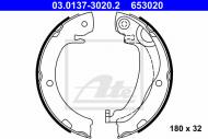 03.0137-3020.2 ATE - SZCZĘKI HAM.TOYOTA COROLLA VERSO 04- 