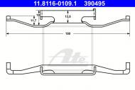 11.8116-0109.1 ATE - SPRĘŻYNA ZACISKU HAM.BMW 3 E36 