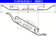 11.8116-0133.1 ATE - SPRĘZYNA ZACISKU HAMULCOWEGO MERCEDES W164 ML-KLASA