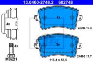 13.0460-2748.2 ATE - KLOCKI HAM.TYŁ AUDI A5 07- 