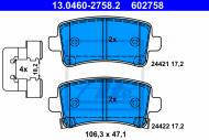 13.0460-2758.2 ATE - KLOCKI HAM.TYŁ OPEL INSIGNIA 08- 