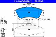 13.0460-2896.2 ATE - KLOCKI HAM.PRZÓD MITSUBISHI COLT 04- 