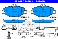 13.0460-3999.2 ATE - KLOCKI HAM.PRZÓD MERCEDES E W211 02- 