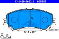 13.0460-5652.2 ATE - KLOCKI HAM.PRZÓD NISSAN QASHQAI 14- 