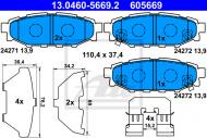 13.0460-5669.2 ATE - BRAKE PADS 