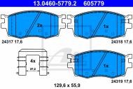 13.0460-5779.2 ATE - KLOCKI HAM.PRZÓD KIA RIO II 05- 