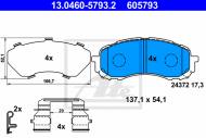 13.0460-5793.2 ATE - KLOCKI HAM.PRZÓD SUBARU IMPREZA 05- 