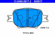 13.0460-5817.2 ATE - KLOCKI HAM.PRZÓD TOYOTA COROLLA 02-04 