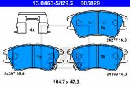 13.0460-5829.2 ATE - KLOCKI HAM.PRZÓD HYUNDAI ATOS 03- 