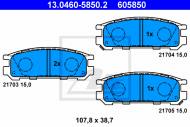 13.0460-5850.2 ATE - KLOCKI HAM.TYŁ SUBARU IMPREZA 93-00 