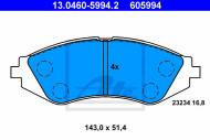 13.0460-5994.2 ATE - KLOCKI HAM.PRZÓD DAEWOO NUBIRA, LEGANZA 