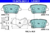 13.0470-2631.2 ATE - KLOCKI HAM.CERAMIC TYL 