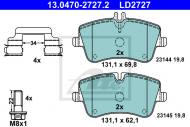 13.0470-2727.2 ATE - KLOCKI HAM CERAMIC PRZÓD MERC.C W203 00-