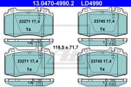 13.0470-4990.2 ATE - KLOCKI HAM.CERAMIC PRZÓD MERCEDES S W220