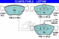 13.0470-7140.2 ATE - KLOCKI HAM.CERAMIC PRZÓD LYBRA 00- 