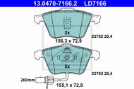 13.0470-7166.2 ATE - KLOCKI HAM.CERAMIC PRZÓD AUDI A6 01-CZUJ