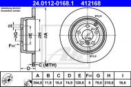 24.0112-0168.1 ATE - TARCZA HAM.TYŁ RANGE ROVER 02- 