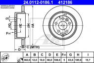 24.0112-0186.1 ATE - TARCZA HAM.TYŁ LANDROVER FREELANDER 06- 