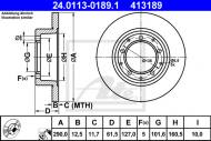 24.0113-0189.1 ATE - TARCZA HAM.TYŁ LAND ROVER DEFENDER 07- 