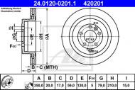 24.0120-0201.1 ATE - TARCZA HAM.TYŁ LANDROVER DISCOVERY 04- 