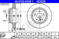 24.0122-0229.1 ATE - TARCZA HAM.TYŁ MERCEDES SL R230 01- 