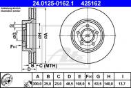 24.0125-0162.1 ATE - TARCZA HAM.PRZÓD FORD FOCUS II 04- 