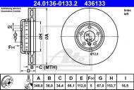 24.0136-0133.2 ATE - BRAKE DISC LEFT 