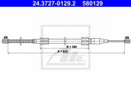 24.3727-0129.2 ATE - LINKA HAMULCA RĘCZNEGO VW POLO  84-94 