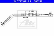 24.3727-0218.2 ATE - LINKA HAMULCA RĘCZNEGO BMW 3 E36  90-98 