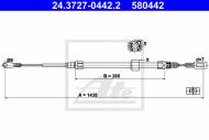 24.3727-0442.2 ATE - LINKA HAMULCA RĘCZNEGO MERCEDES SPRINTER 95-06