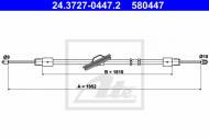 24.3727-0447.2 ATE - LINKA HAMULCA RĘCZNEGO MERCEDES W211 E-KLASA