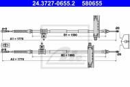 24.3727-0655.2 ATE - LINKA HAM.FORD FOCUS 98- TARCZE 