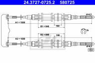 24.3727-0725.2 ATE - LINKA HAMULCA RĘCZNEGO OPELOMEGA B  94-03