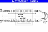 24.3727-0753.2 ATE - LINKA HAM.OPEL ASTRA G 98- TARCZA 